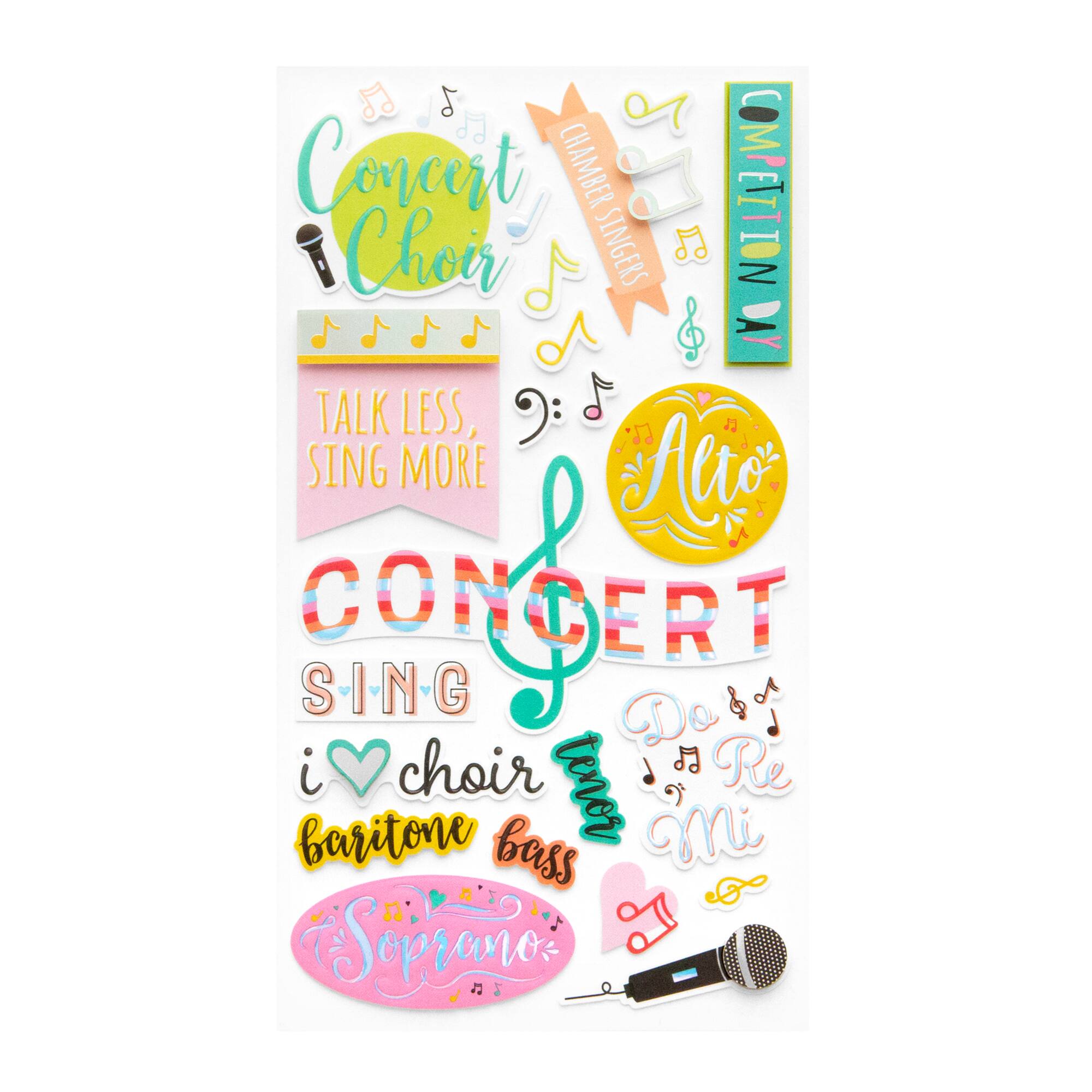 Choir Dimensional Stickers by Recollections™